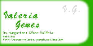 valeria gemes business card